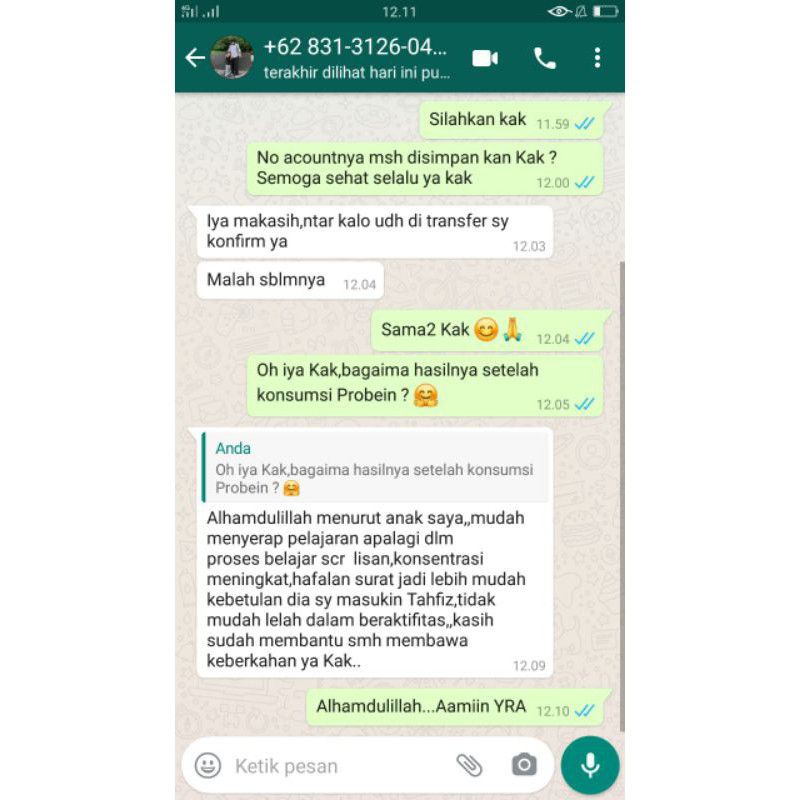 Probein nutrisi dan vitamin otak untuk mencerdaskan dan menambah daya ingat