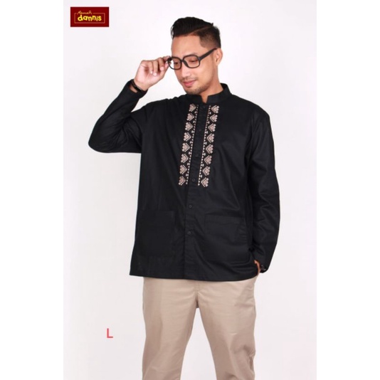 DANNIS Koko Dewasa Terbaru Lengan Panjang Hitam