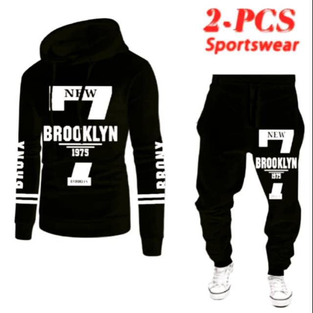 SETELAN HOODIE PRIA BROOKLYN/ SETELAN FASHION PRIA