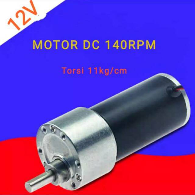  Motor  Dc  140Rpm Torsi  11kg cm Motor  Dc  Robot Sumo Shopee 