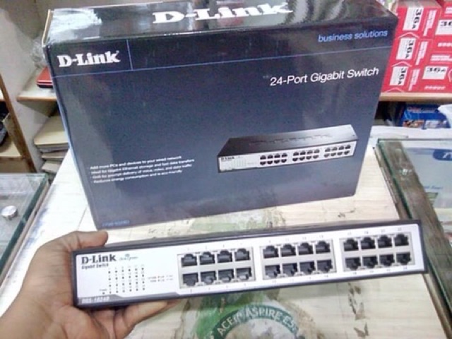 D-Link DGS-1024C 24 port 10/100/1000mbps Base-T Unmanaged | Ethernet Switch | DLink GARANSI RESMI