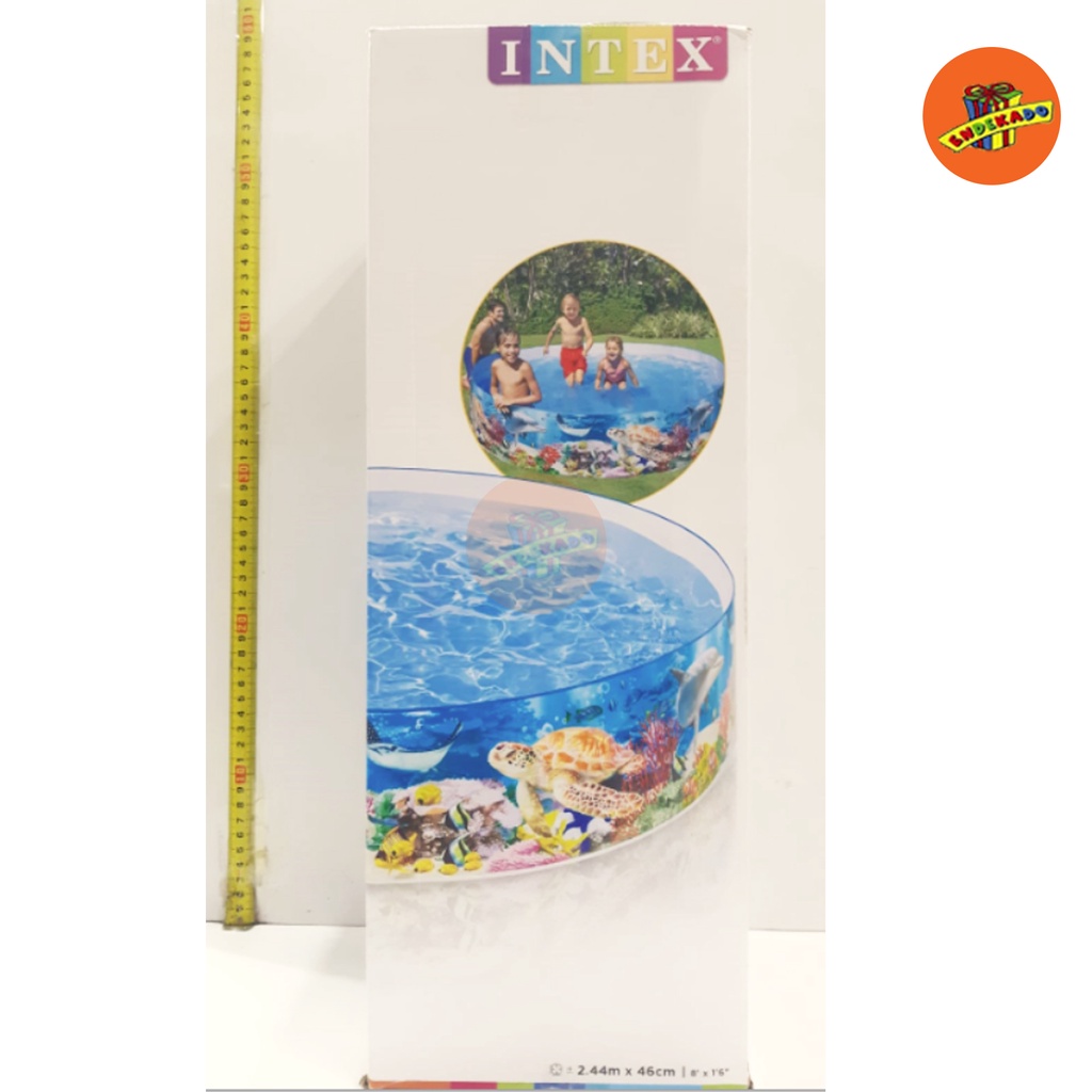 INTEX KOLAM RENANG 2,44m x 46cm 58472 - Kolam Karet Makassar