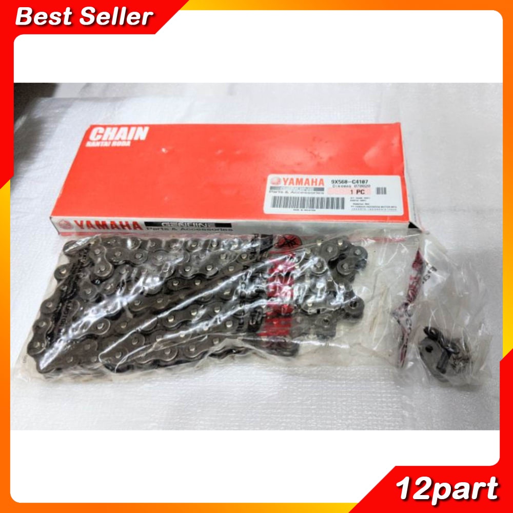 RANTAI RANTE MESIN CHAIN VEGA ZR YAMAHA ORIGINAL 9X568-C4107 BISA COD BAYAR DI TEMPAT