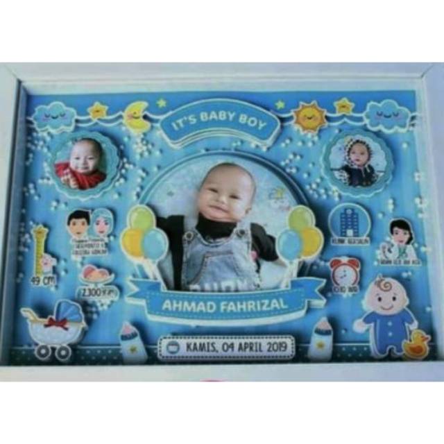 Frame biodata anak model pop up