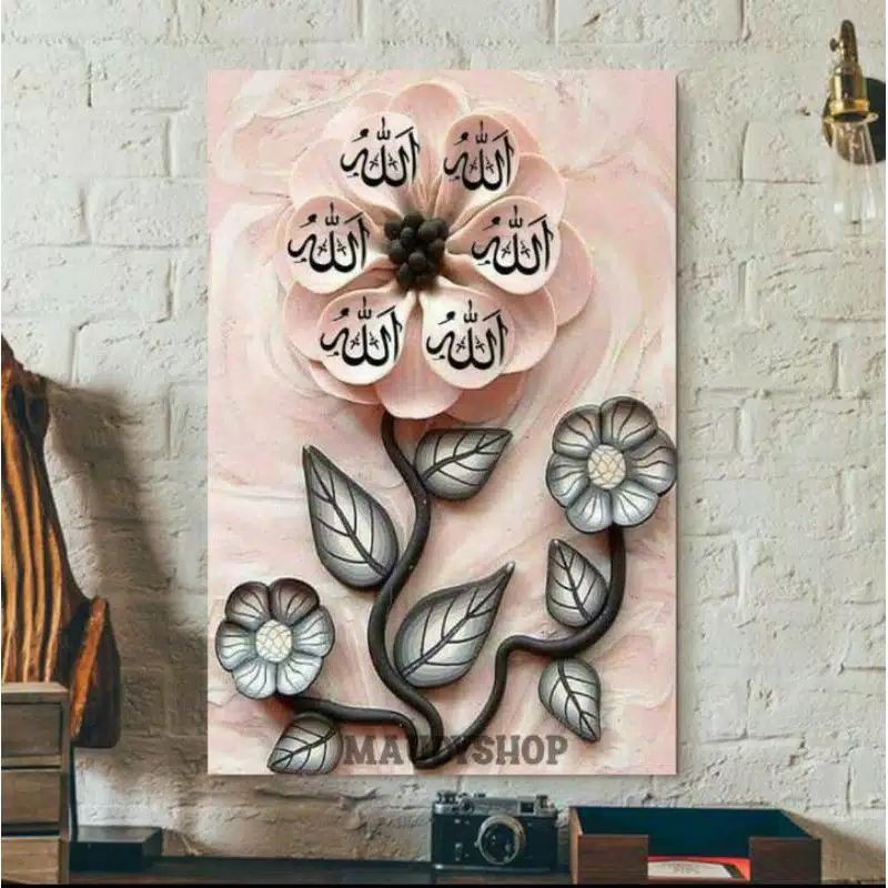 wall decor/hiasan dinding bunga/hiasan dinding ruangan/hiasan dinding rumah