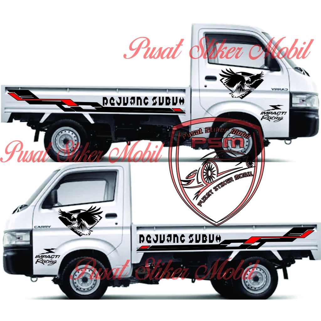 NEW Sticker stiker mobil pickup mega carry stiker mobil pick up apv mega carry