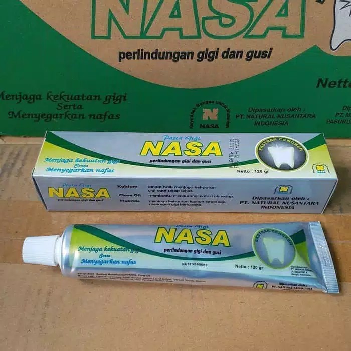 Pasta Gigi Nasa Original 100% Pemutih Gigi Kuning dan Flak