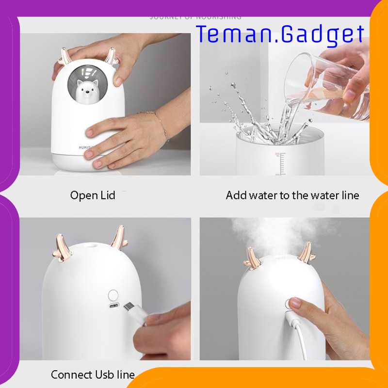 TG-CE055 Taffware Pet Ultrasonic Humidifier RGB Aroma Essential Oil 300ml M106