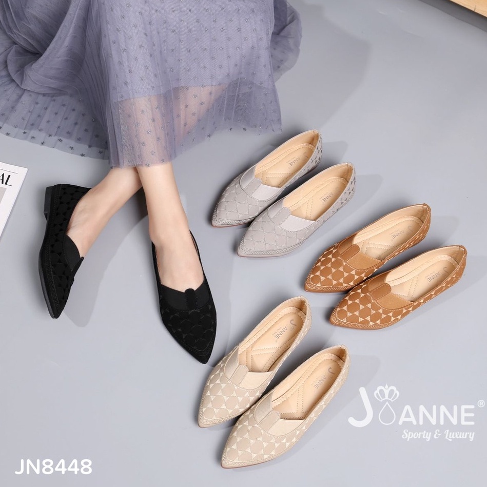 JOANNE Flat Loafers Kulit Shoes #JN8448 ORIGINAL