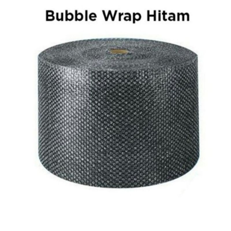 BUBBLE WRAP PLASTIK PEKING HITAM 30CM x 50 MTR