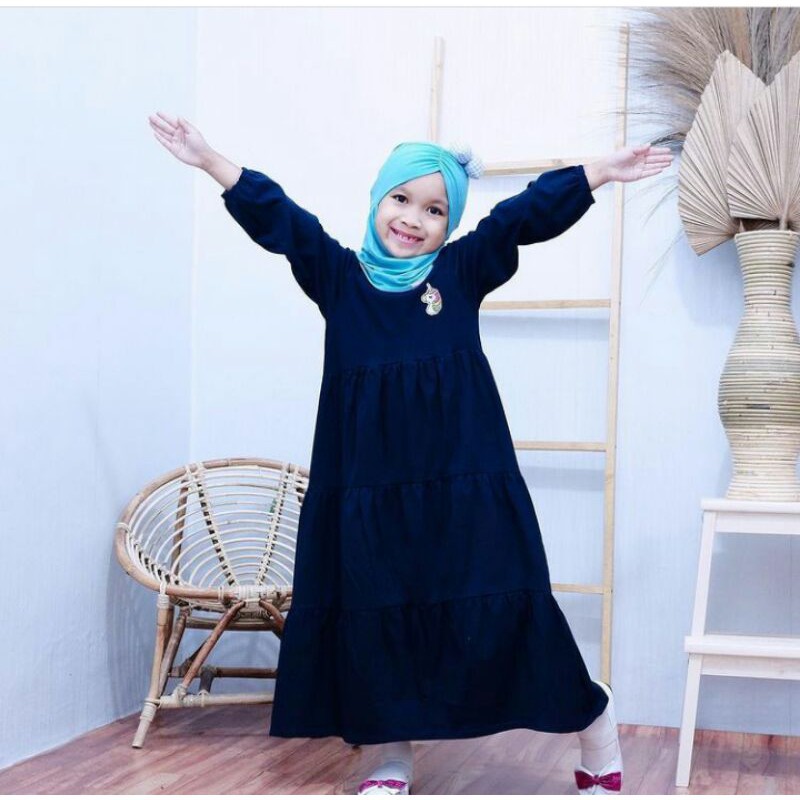 Gamis Anak Hulapop Smilee Gamis Kaos Anak Murah Super Premium Pakaian Anak Perempuan Terlaris Termurah