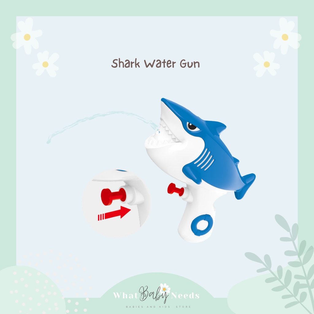Baby Shark Water Gun / Mainan anak Pistol air Hiu / Tembakan Air