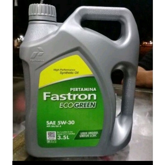 oli pertamina fastron eco green lcgc sae 5w-30 isi 3.5liter original