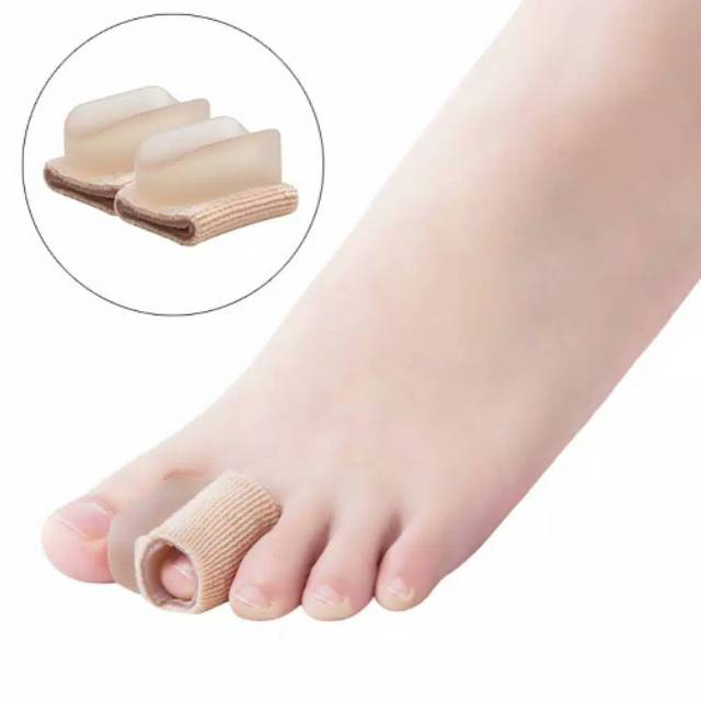 Insoles ukuran S Terapi Bunion Hallux Valgus Silikon Sarung Jari Pemisah Jempol Kaki Silicone Insole