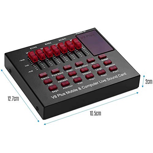 paket Live Mixer Audio USB External Soundcard Broadcast Microphone V8 - V8bluetooth Sound card V8 Mixer Bluetooth SoundCard V8 Audio USB External Soundcard soundcard V8 Audio untuk HP PC Mac Live Broadcast Karaoke Smule WeSing V8S V8 PLUS