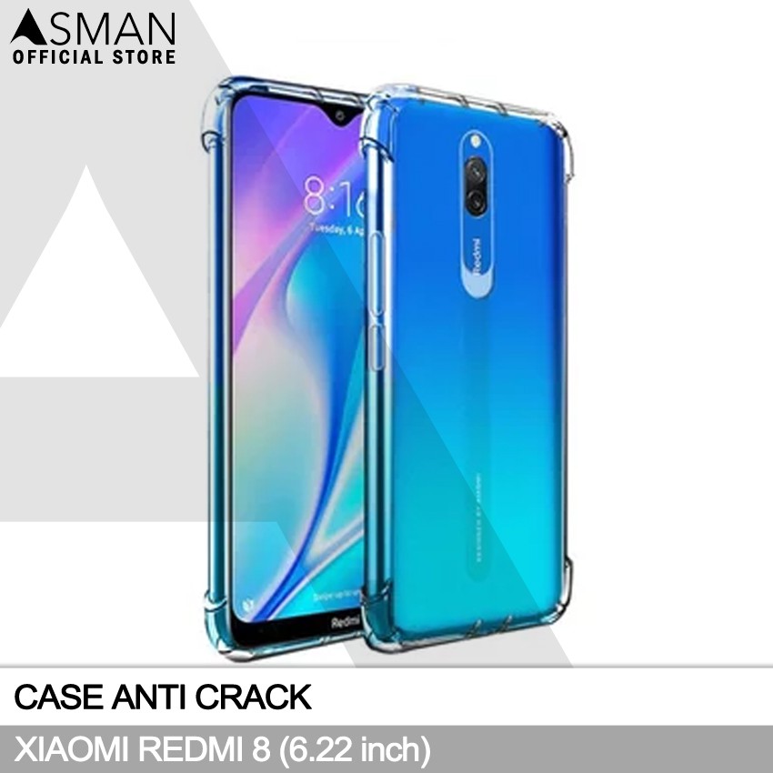 Anti Crack Xiaomi Redmi 8 (6.22&quot;) | Soft Case Anti Bentur - Clear