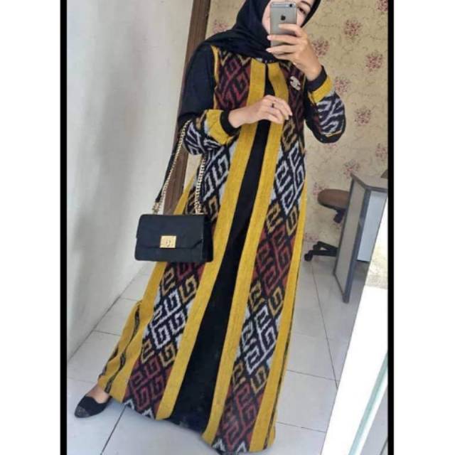 Dress Tenun Ikat Gamis Series 08