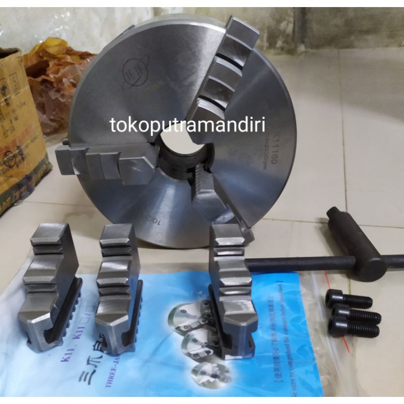 Claw bubut 6" 3 Jaw / Chuck Bubut 6 inch - 160 mm