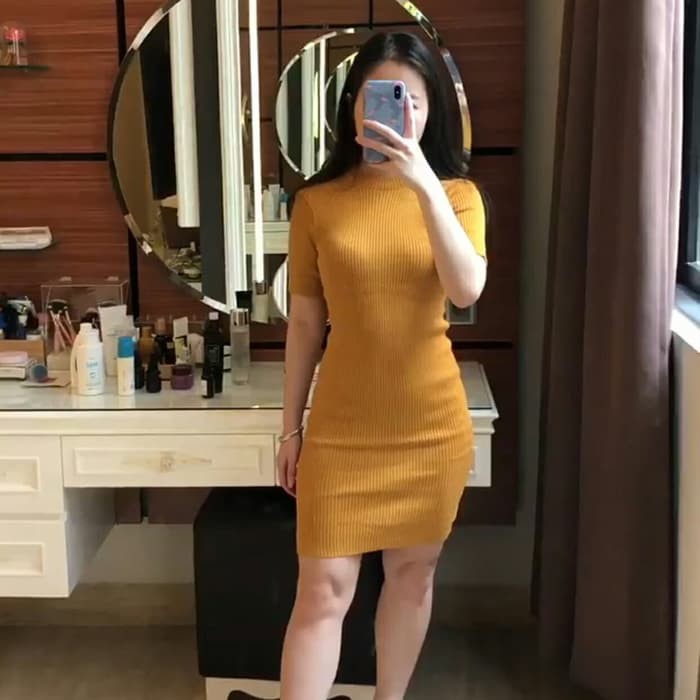 dress  KAREN DRESS MUSTARD [Dress 0103] SEO