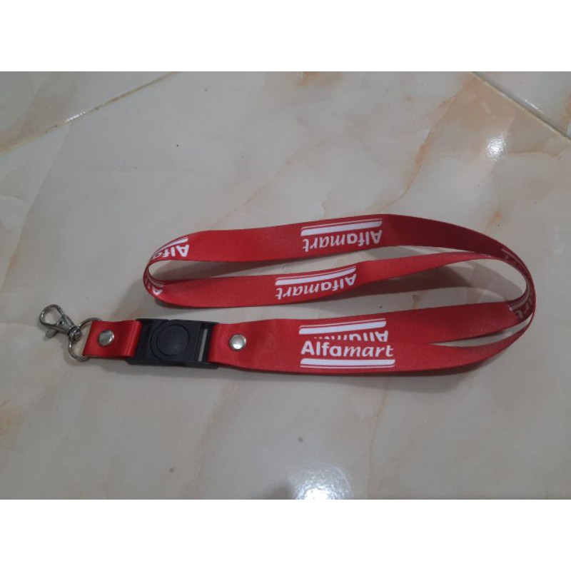 

Lanyard / Tali id card Alafamart merah putih