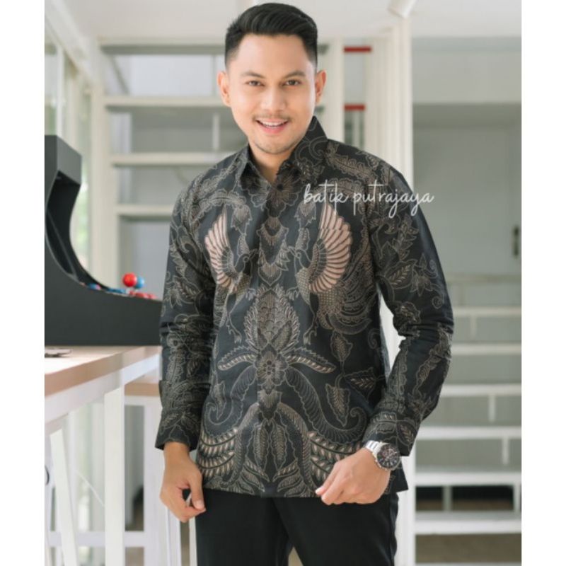 Baju Batik Pria Lengan Panjang WISANGENI Premium Furing Adem Halus Slim Fit Modern Kemeja Casual Formal Batik Kekinian Lamaran Kondangan Tunangan Seragaman Wisuda Kantor Kerja S M L XL XXL Katun Halus tebal Adem Terbaru Terlaris Ori Asli Outfit Solo