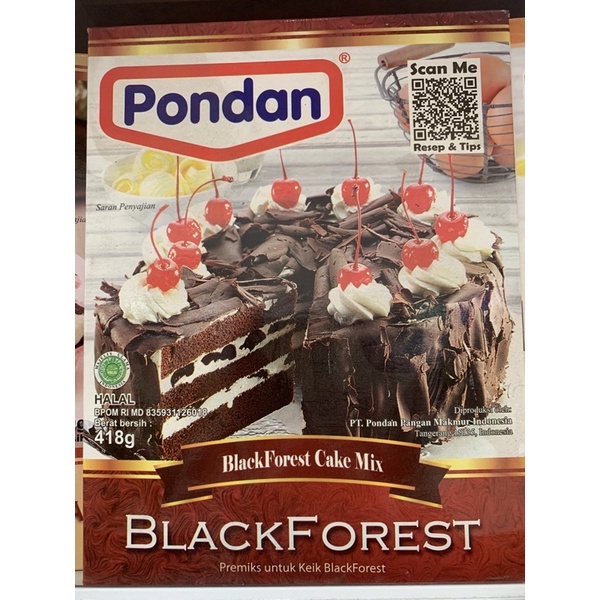 

PONDAN BLACKFOREST CAKE MIX 418 GR