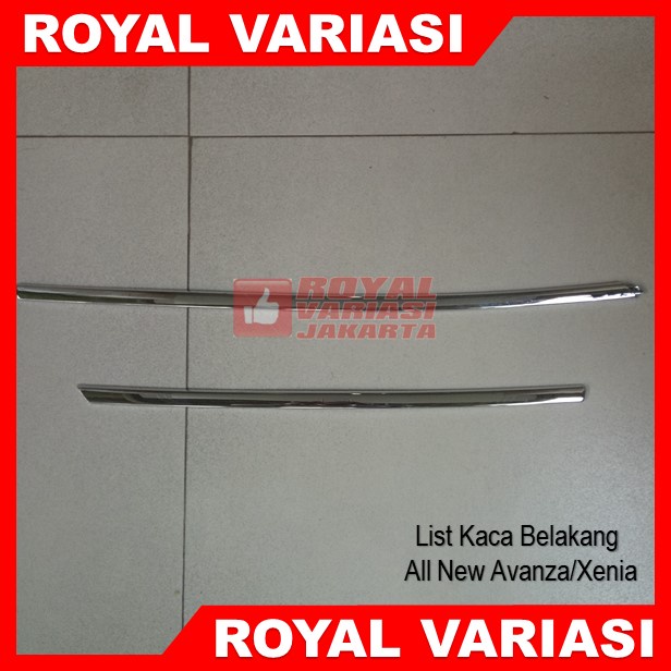 List Lis Kaca Belakang Chrome Avanza 2012-2021
