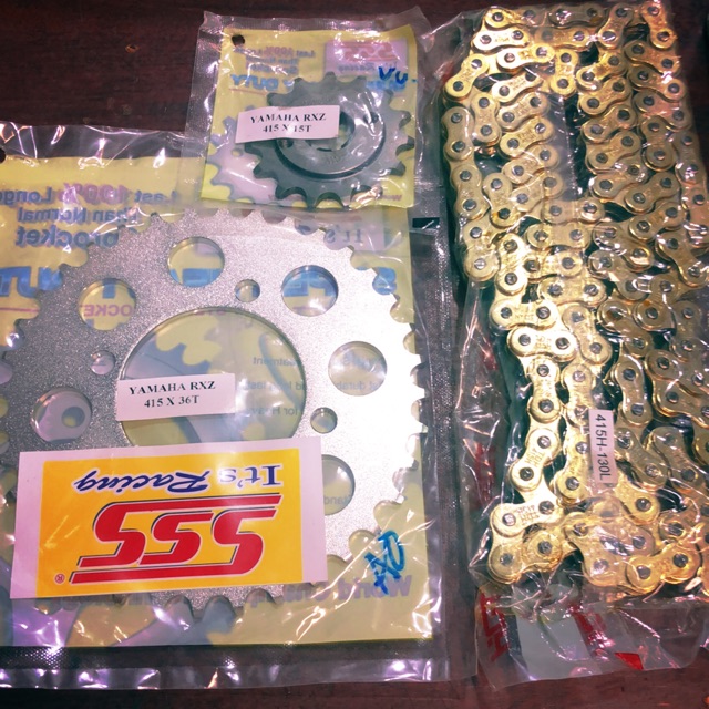 GEAR SSS RANTAI GOLD RX KING/JUPITER Z/MX,VEGA