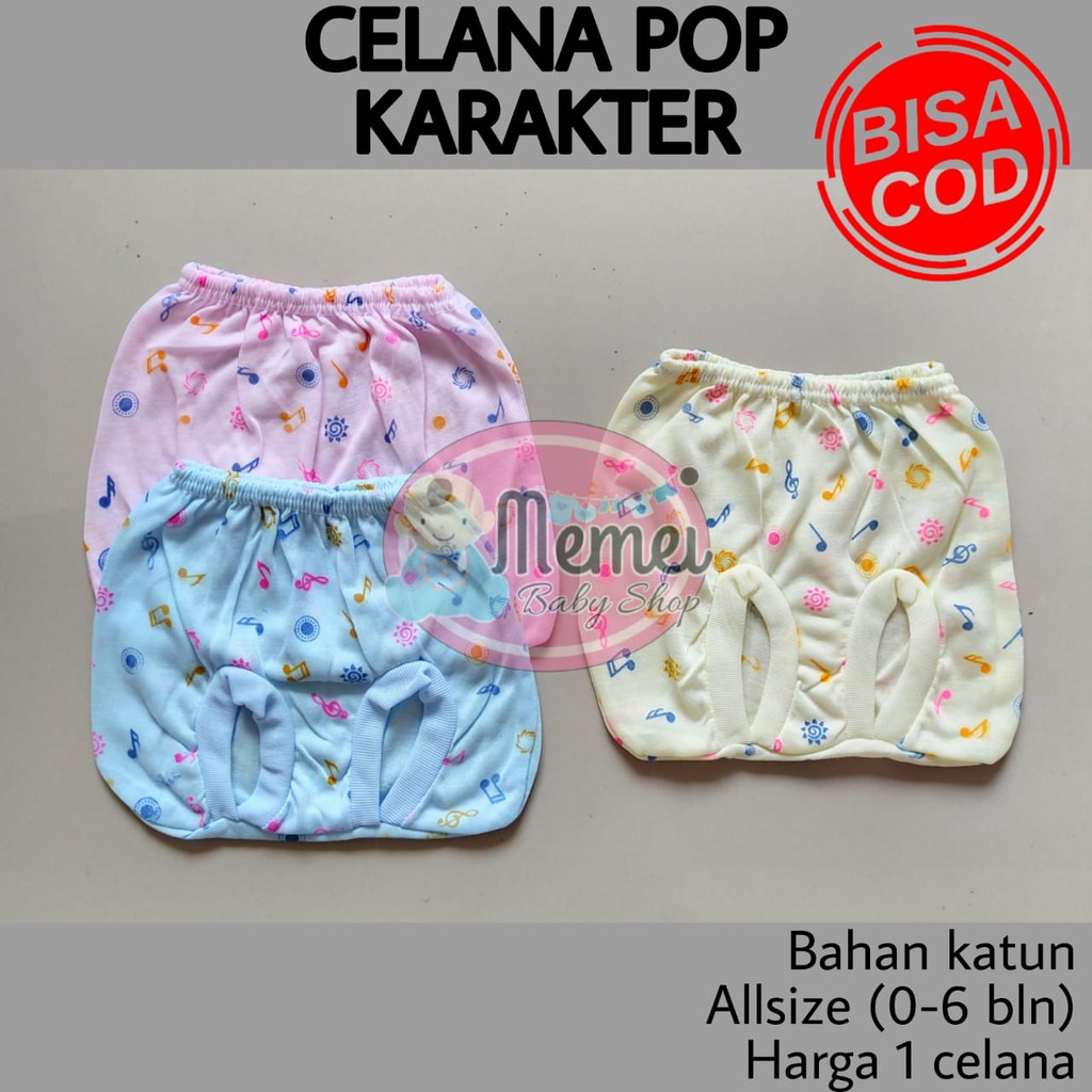 Celana bayi pop KARAKTER perlengkapan bayi lahir