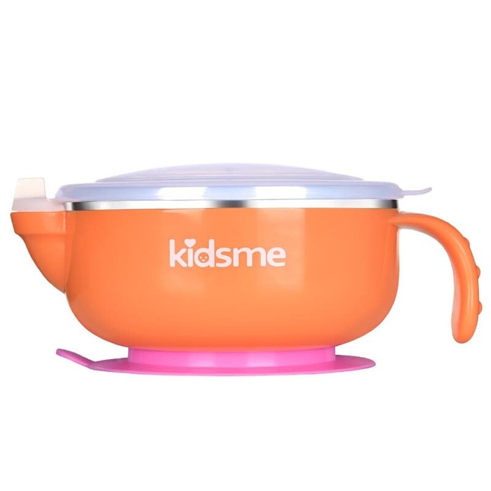 KIDSME STAINLESS WARMING SUCTION BOWL / K-160496