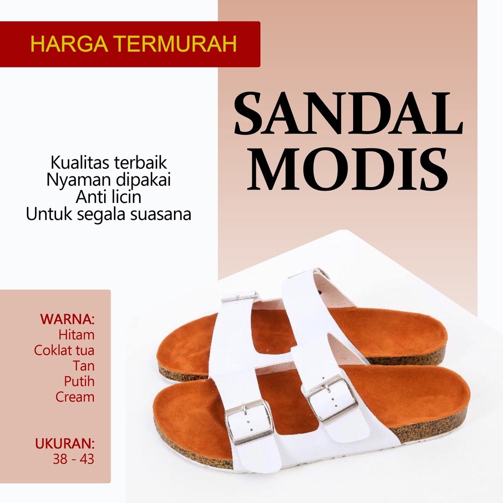 PROJACK SANDAL CASUAL KULIT PU PRIA/ SELOP REMAJA COWOK TERBARU