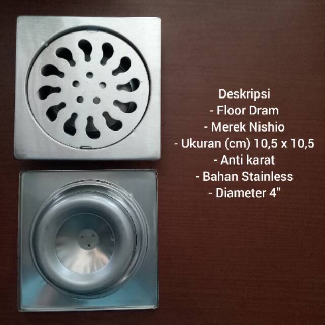 Floor Drain Saringan Got Kamar Mandi Floor Drain 4" inch Stainless