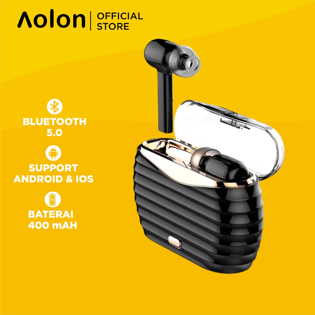 Aolon Earphone TWS V16 Bluetooth Wireless 5.0