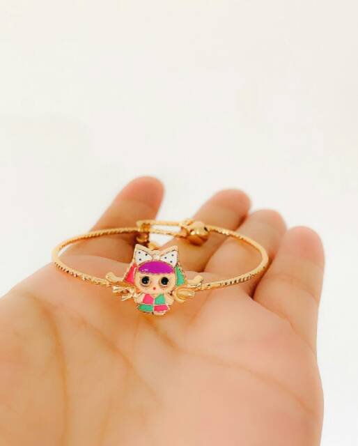 Gelang Anak LoL Purple Gold ULir Xuping