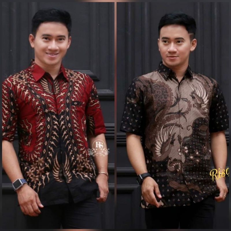 NEW ARRIVAL DISTRO BATIK PRIA BORDIR SOGAN HRB026 BATIKAF