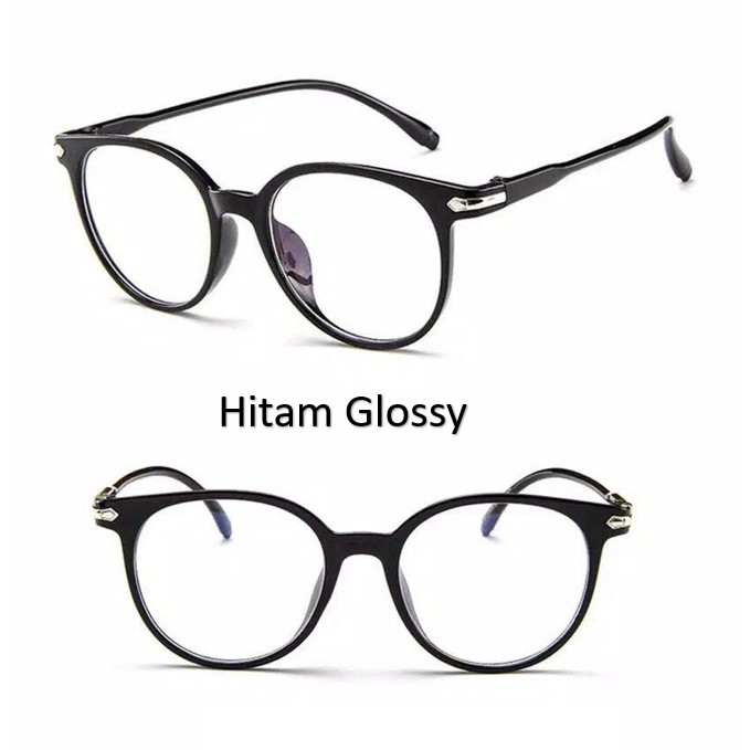 Grosir - F335 Kacamata Fashion Anti Radiasi / Sunglasses Frame Anti Radiasi Lensa Transparan