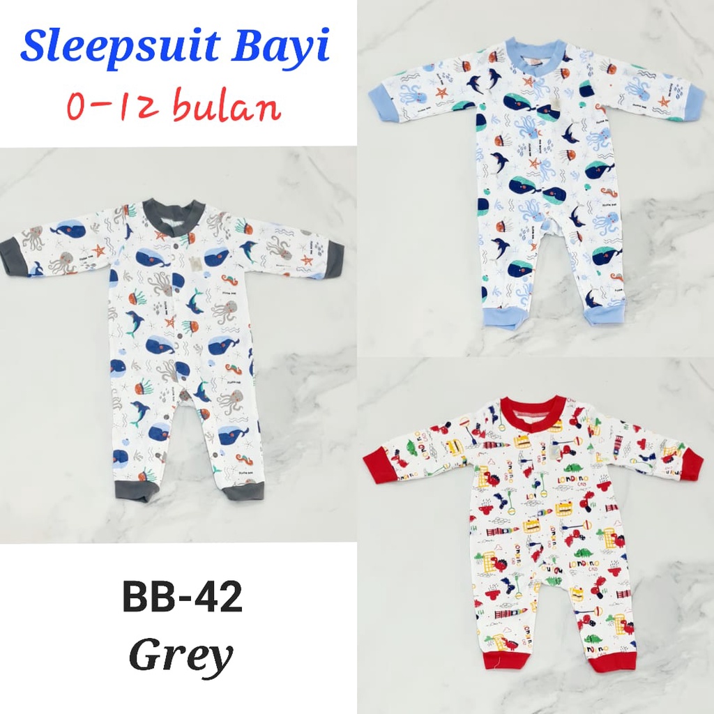 Sleepsuit bayi newborn BB-42 sleepsuit bayi baru lahir sleepsuit bayi laki-laki perempuan
