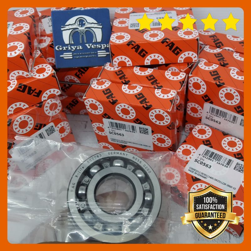 Laher Bearing FAG SC0563 Vespa Kruk As VBB Super Sprint PX Germany