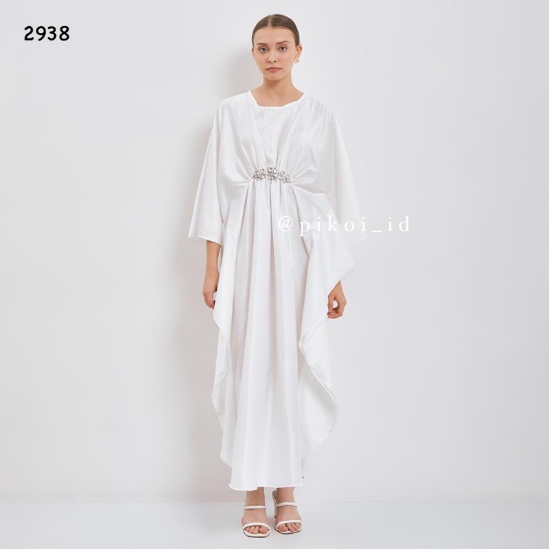 Kaftan Wanita Satin panjang / dress kaftan panjang batwing / baju lebaran / 2845