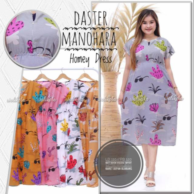 Daster manohara kaktus rayon viscose