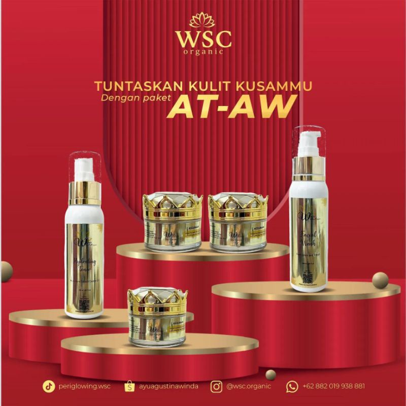 ‼️ FREE SERUM ‼️ WSC ORGANIC SKINCARE ORIGINAL |  BPOM | PAKET WSC ORGANIC