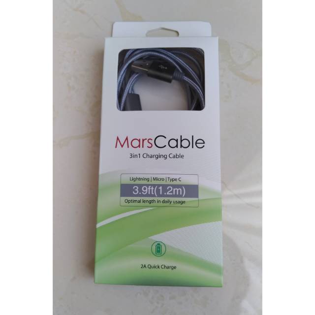 MarsCable 3in1 Charging Cable Mars Cable 3 in 1 by Marstak