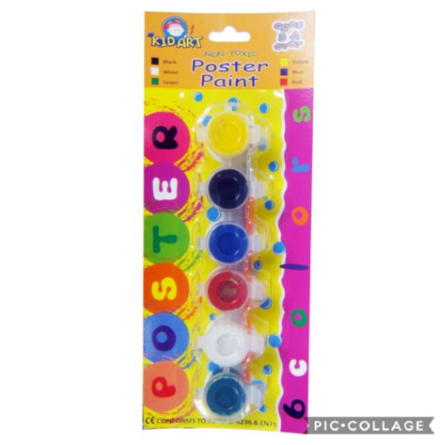 

Cat poster 6 warna + kuas