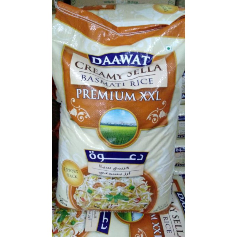 

Basmati Rice Daawat Creamy Sella Premium XXL 25kg