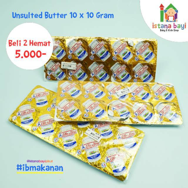 Elle&amp;Vire Unsalted Butter/Bahan MPASI anak