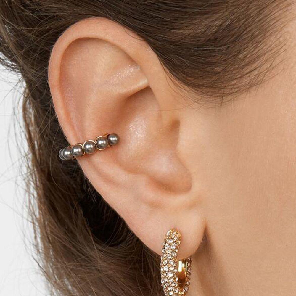 Lily CZ Cuff Earrings Fashion Hadiah Perhiasan Tanpa Tindik Zirkon Telinga Manset