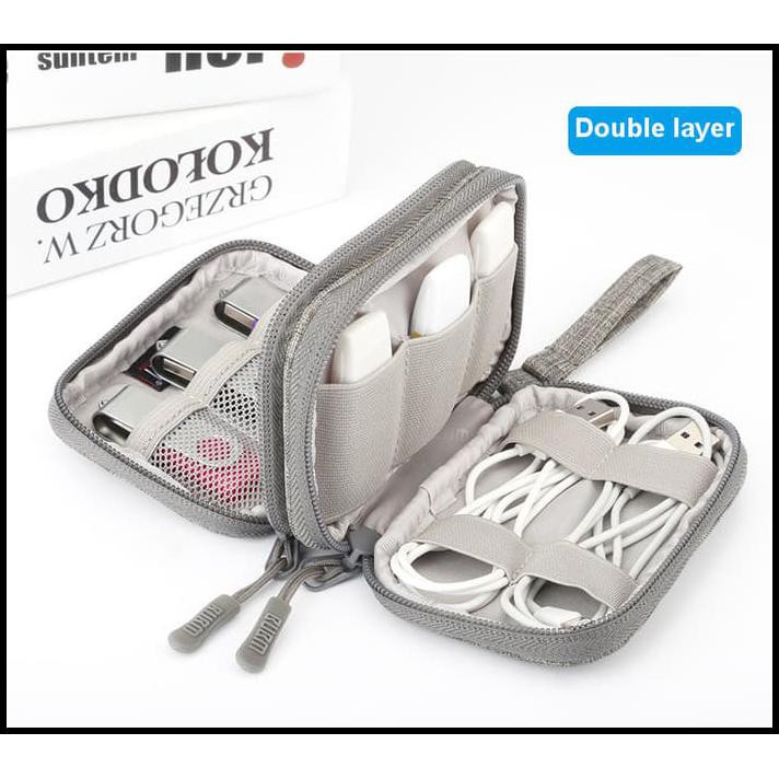 Flip Cover Handphone Dompet Tas Untuk Disk Token Money Traveling Double