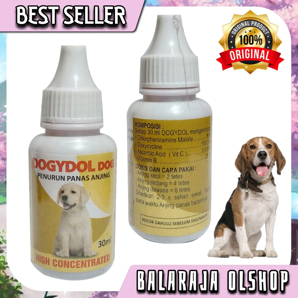 OBAT PENURUN PANAS ANJING OBAT DEMAM ANJING PUPPY - DOGYDOL 30ML