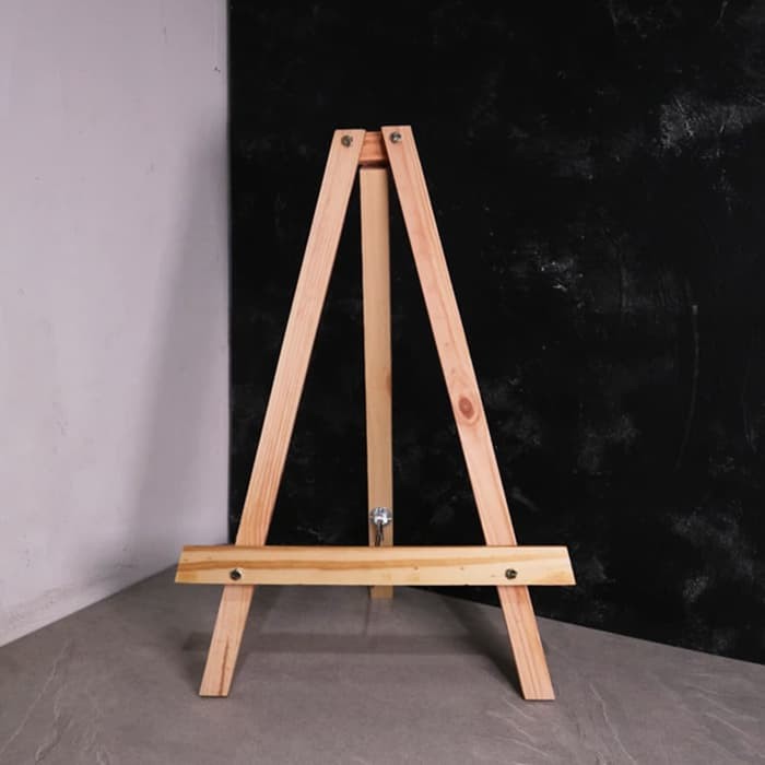 Easel Kayu | Tinggi 60 cm | Standing Tripod Kayu