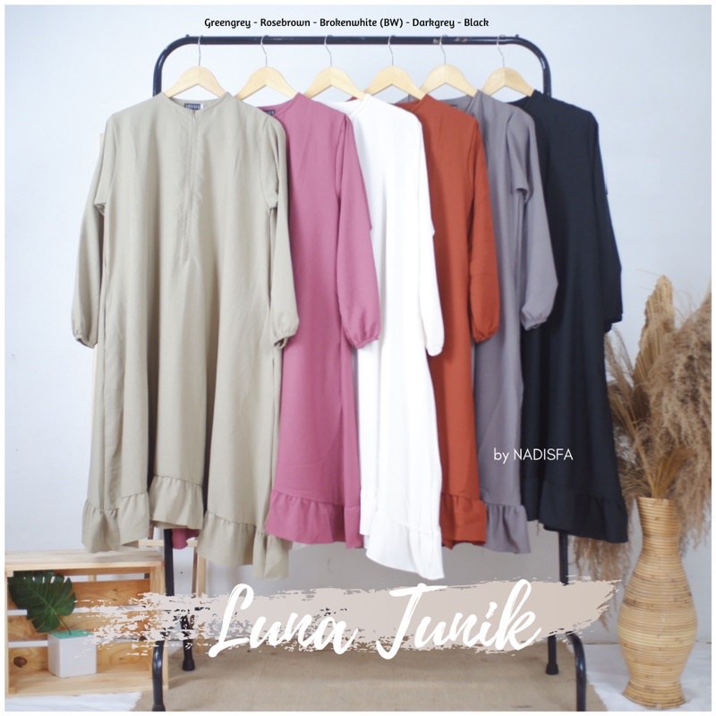 LUNA TUNIK POLOS BUSUI FRIENDLY